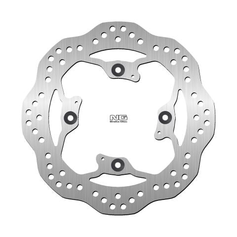 NG TARCZA HAMULCOWA TYŁ TIRUMPH TIGER 800 '17-20 (255X105X6MM) (4X10,5MM) WAVE – zdjęcie 2