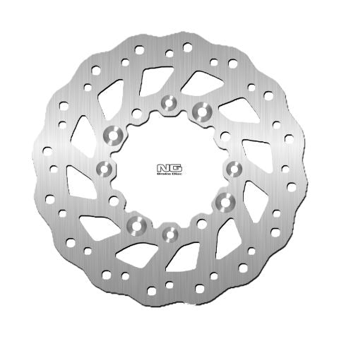 NG TARCZA HAMULCOWA PRZÓD KAWASAKI KDX 125/250 '92-14, KLX650 '93-14 (250X100X3MM) (4 OTWORY) WAVE – zdjęcie 2