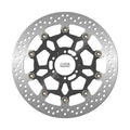 NG TARCZA HAMULCOWA PRZÓD APRILIA DROSODURO/SHIVER 900 '17-20, DUCATI ST4 '03, MOTO GUZZI V7 '17-20 (320X64X5MM) (6X8,5MM) PŁYWAJĄCA (ŚRODEK ALUMINIOWY)