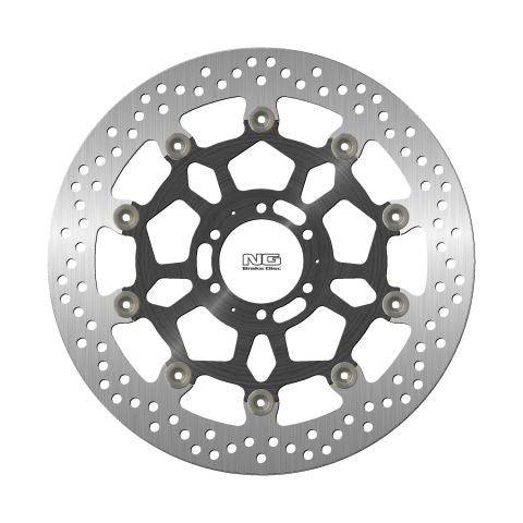NG TARCZA HAMULCOWA PRZÓD APRILIA DROSODURO/SHIVER 900 '17-20, DUCATI ST4 '03, MOTO GUZZI V7 '17-20 (320X64X5MM) (6X8,5MM) PŁYWAJĄCA (ŚRODEK ALUMINIOWY) – zdjęcie 2