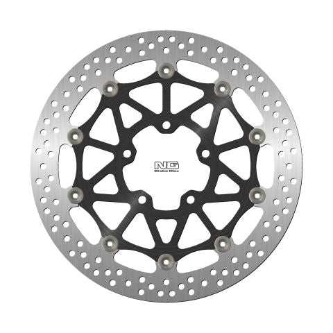 NG TARCZA HAMULCOWA PRZÓD KAWASAKI ZX-100R/RR '17-21 (330X80,5X5MM) (5X10,5MM) PŁYWAJĄCA (ŚRODEK ALUMINIOWY) – zdjęcie 2