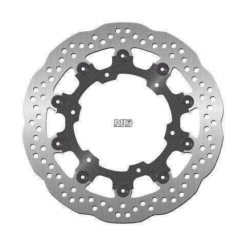 NG TARCZA HAMULCOWA PRZÓD YAMAHA XV1600 WILD STAR '99-04, XVZ1300 '99-01 (298X132X5MM) (6X10,5MM) WAVE PŁYWAJĄCA – zdjęcie 2