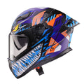 CABERG KASK INTEGRALNY Z BLENDĄ MODEL DRIFT EVO II NOBO CZARNY MAT/CZERWONY FLUO/NIEBIESKI KOLOR