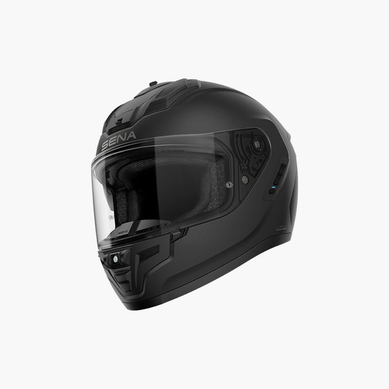 SENA 2026/07 KASK PHANTOM INTEGRALNY FIBERGLASS Z INTERKOMEM MESH 3.0 DO 2000M ORAZ SYSTEMEM AUDIO HARMAN KARDON ROZMIAR XL KOLOR CZARNY MATT ( ECE R22.06 ZAPIĘCIE DD) (EL)