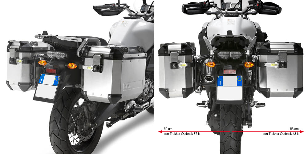GIVI STELAŻ KUFRÓW BOCZNYCH OUTBACK - YAMAHA XT1200 Z/E SUPER TENERE (10 > 18)
