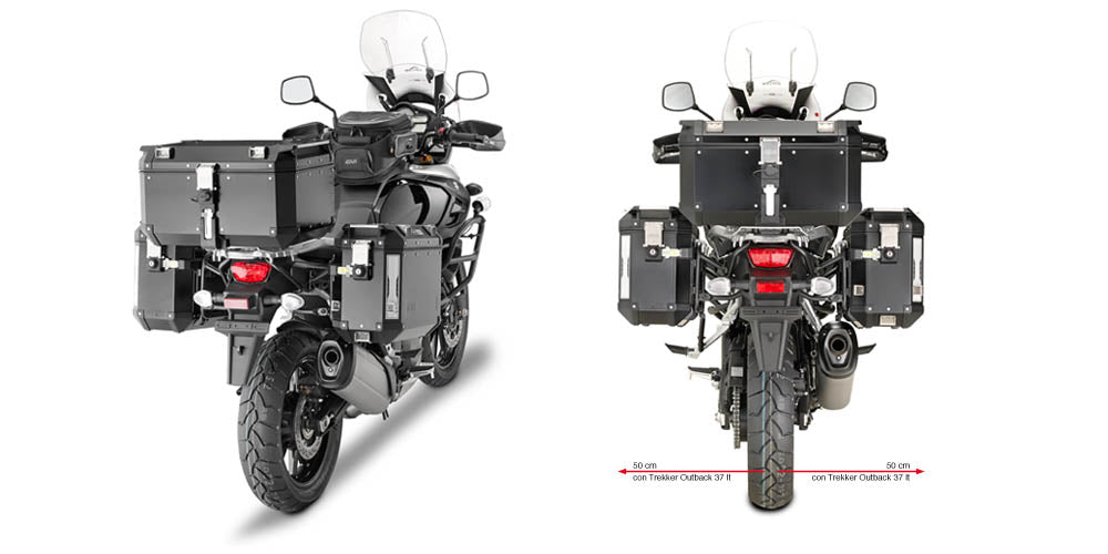 GIVI STELAŻ KUFRÓW BOCZNYCH OUTBACK - SUZUKI DL 1000 V-STROM (14 > 16)
