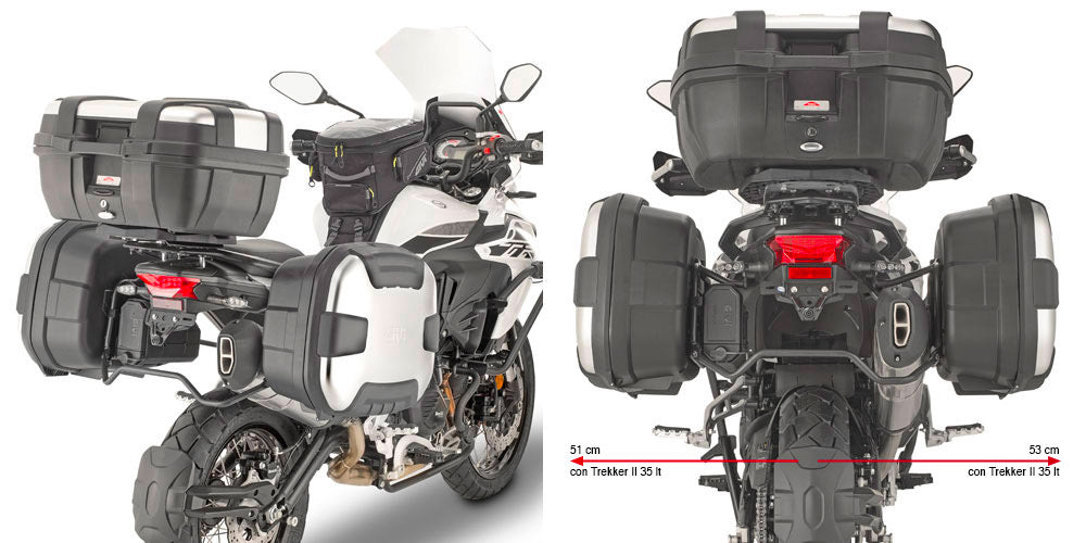 GIVI STELAŻ KUFRÓW BOCZNYCH MONOKEY - BENELLI TRK502 X (18 - 20)