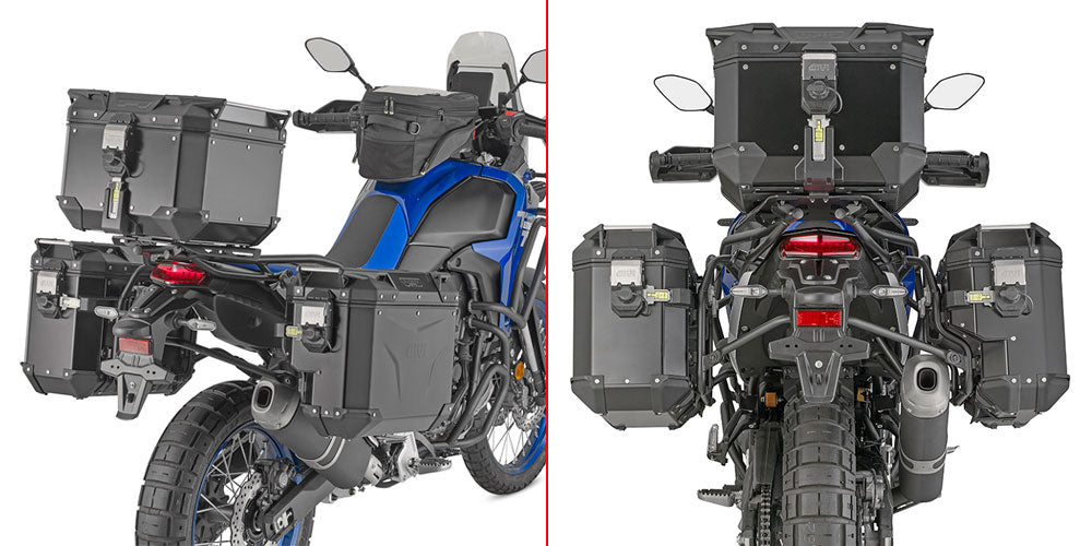 GIVI STELAŻ KUFRÓW BOCZNYCH OUTBACK EVO -YAMAHA TENERE 700 / RALLY '25-'26, WORLD RAID '26 - (UWAGA NA KUFRY - PRAWY WCIĘTY)