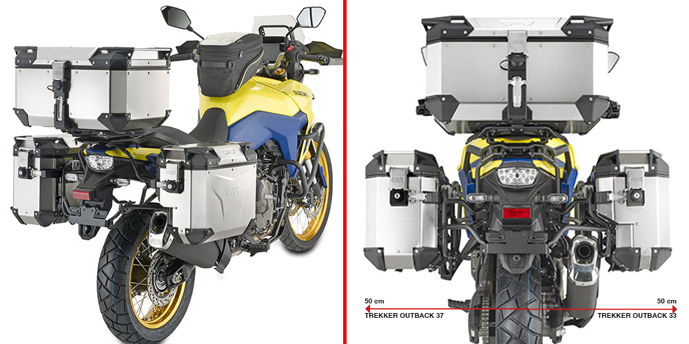 GIVI STELAŻ KUFRÓW BOCZNYCH OUTBACK EVO - SUZUKI V-STROM 800DE - (UWAGA NA KUFRY - PRAWY WCIĘTY)