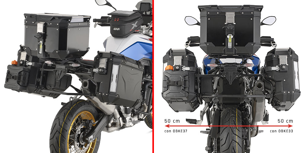 GIVI STELAŻ KUFRÓW BOCZNYCH OUTBACK EVO - F 900 GS (24) - (UWAGA NA KUFRY - PRAWY WCIĘTY)