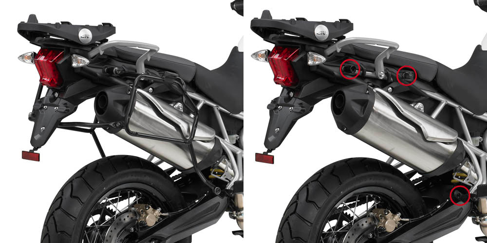 GIVI STELAŻ KUFRÓW BOCZNYCH MONOKEY TRIUMPH TIGER 800 ( 11 > 17)