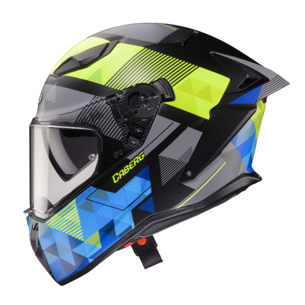 CABERG KASK INTEGRALNY Z BLENDĄ MODEL DRIFT EVO II PRISM KOLOR CZARNY/ŻÓŁTY FLUO/NIEBIESKI MAT