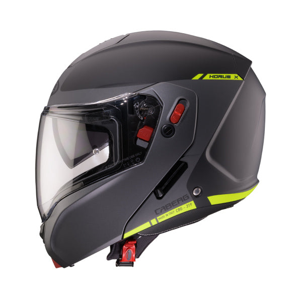 CABERG KASK SZCZĘKOWY FLIP-UP MODEL HORUS X RAY CZARNY MAT/SZARY/ŻÓŁTY FLUO