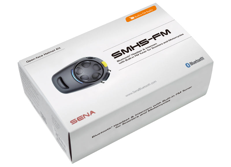 SENA INTERKOM MOTOCYKLOWY SMH5FM BLUETOOTH 3.0 DO 700M Z RADIEM FM ORAZ UNIWERSALNYM ZESTAWEM MIKROFONÓW ( 2 ZESTAWY ) (EL) - ZASTĘPUJE SMH5D-FM-UNIV – zdjęcie 2