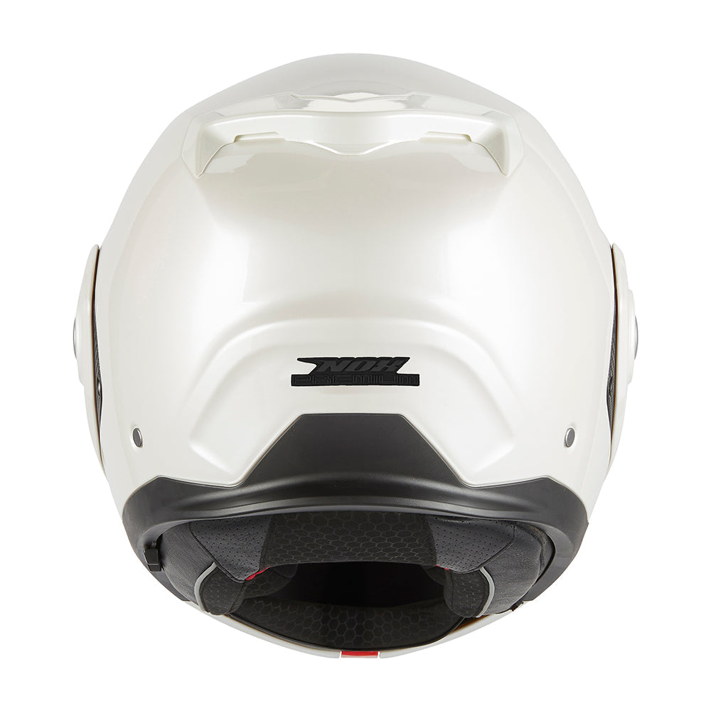 NOX PREMIUM KASK SZCZĘKOWY FLIP-BACK (SZCZĘKA DO TYŁU) Z BLENDĄ SPINNER KOLOR BIAŁY POŁYSK – zdjęcie 4