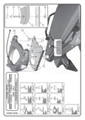 GIVI STELAŻ KUFRA CENTRALNEGO Z PŁYTA MONOKEY - BMW F650GS/ F700GS/ F800GS / ADVENTURE (08 > 15)