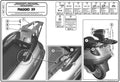 GIVI (WYCOFANY - DO WYCZEPANIA) STELAŻ KUFRA CENTRALNEGO MONOLOCK (BEZ PŁYTY) - PIAGGIO X9 125-500 (00 > 08)