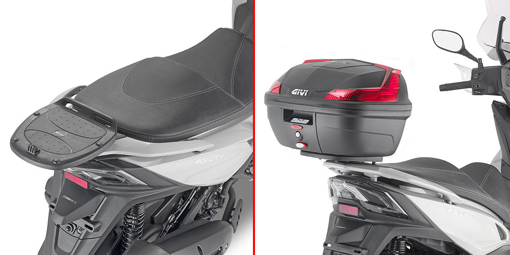 GIVI STELAŻ KUFRA CENTRALNEGO MONOLOCK (BEZ PŁYTY) - KYMCO AGILITY 300 R16 (19 > 20)