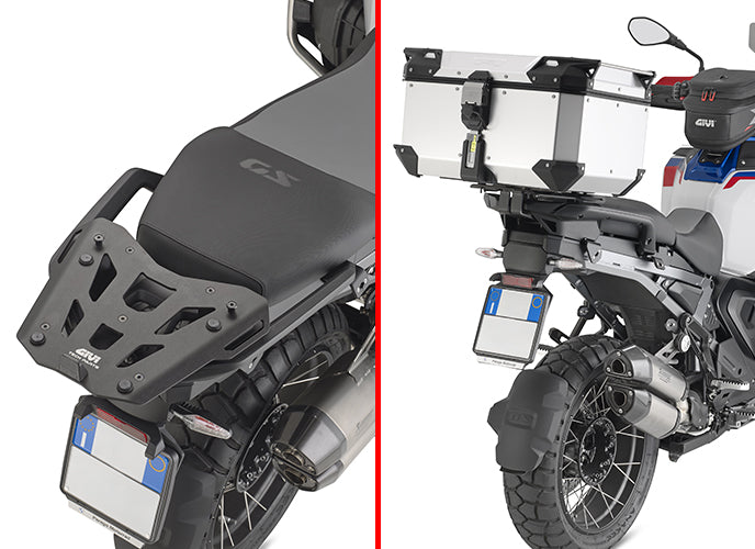 GIVI STELAŻ KUFRA CENTRALNEGO Z ALUMINIOWĄ PŁYTĄ MONOKEY - BMW R 1300 GS Adventure (25)