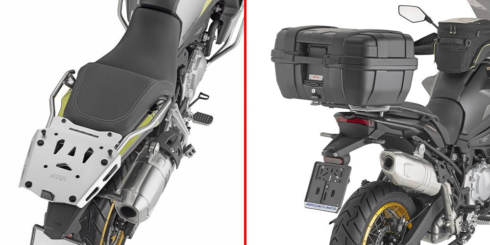 GIVI STELAŻ KUFRA CENTRALNEGO Z ALUMINIOWĄ PŁYTĄ MONOKEY - VOGE valico 900 dsx (24 > 26)