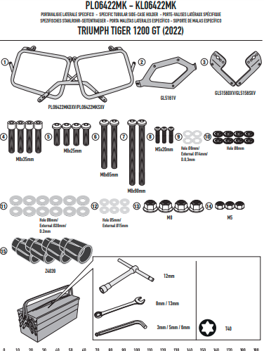 GIVI STELAŻ KUFRÓW BOCZNYCH ONE-FIT CAM - TRIUMPH Tiger 1200 GT (22)