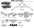 GIVI STELAŻ SAKW BOCZNYCH SERII REMOVE-X - HONDA X-ADV 750 (21 > 22)