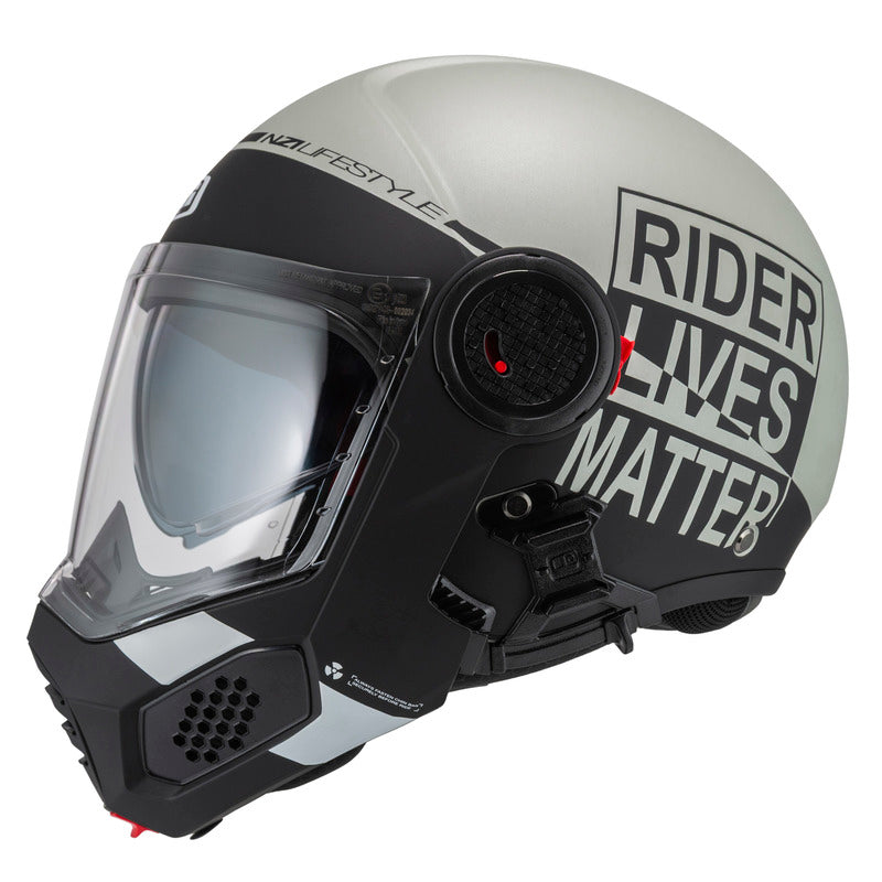 KASK MOTOCYKLOWY NZI MINIMOD DUO INVOLT GREYBLACK GREY MATT XS