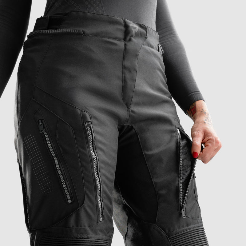 SPODNIE MOTOCYKLOWE TEKSTYLNE DAMSKIE REBELHORN HIKER 4 BLACK WXS