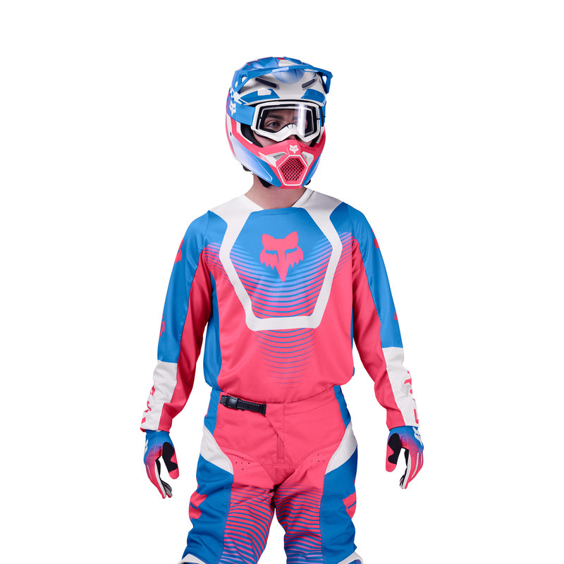 BLUZA MOTOCYKLOWA FOX 180 COLLECT BLUE PINK