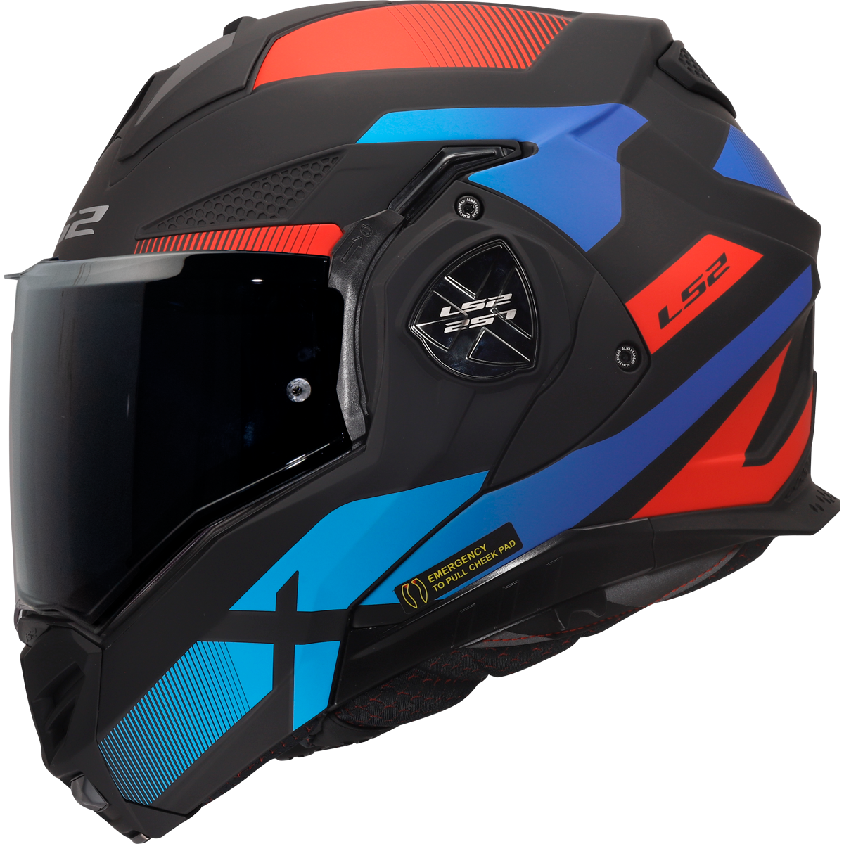 KASK LS2 FF901 ADVANT X NOVA BLACK RED BLUE