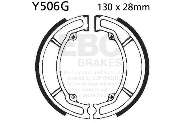 EBC Brakes Szczęki hamulcowe nacinane EBC Y506G (1 kpl.)
