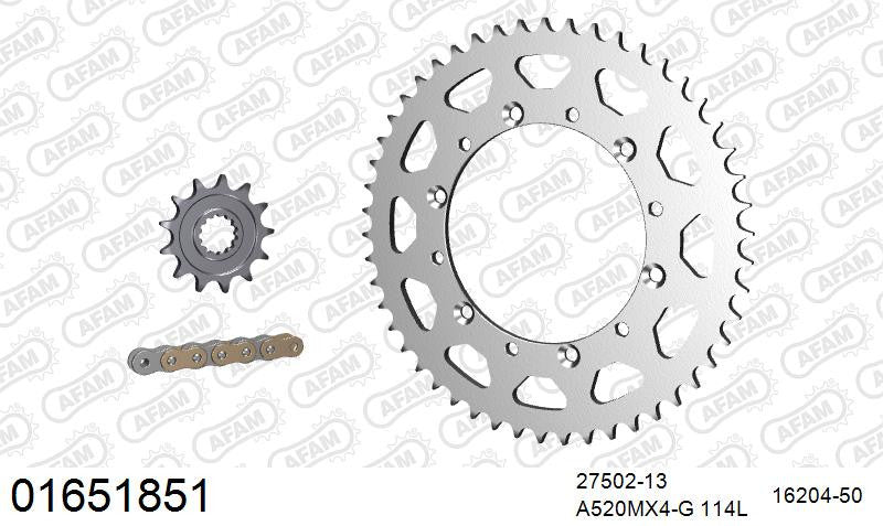 Zestaw napędowy AFAM do KAWASAKI KX 450 KF,LF,MFNN,NFNN R,S,T, KX 450 F D6F,D7F,D8F,E9F,EAF,EBF,FCF,FDF,FEF,FFF, HGF,HHF,HJF