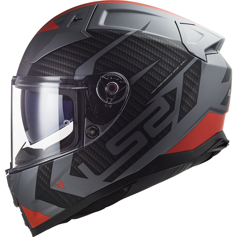 KASK LS2 FF811 VECTOR II SPLITTER M.TIT RED-06