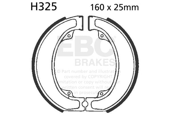 EBC Brakes Szczęki hamulcowe EBC H325 (1 kpl.)