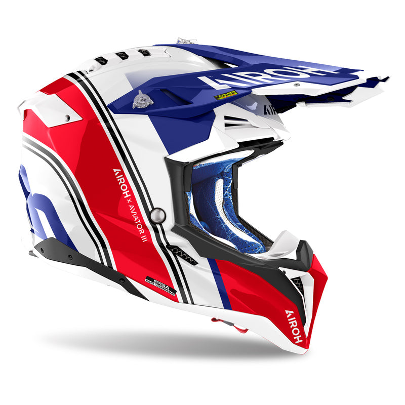 KASK MOTOCYKLOWY AIROH AVIATOR 3 HIMA RED GLOSS – zdjęcie 2