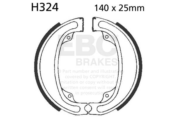 EBC Brakes Szczęki hamulcowe EBC H324 (1 kpl.)