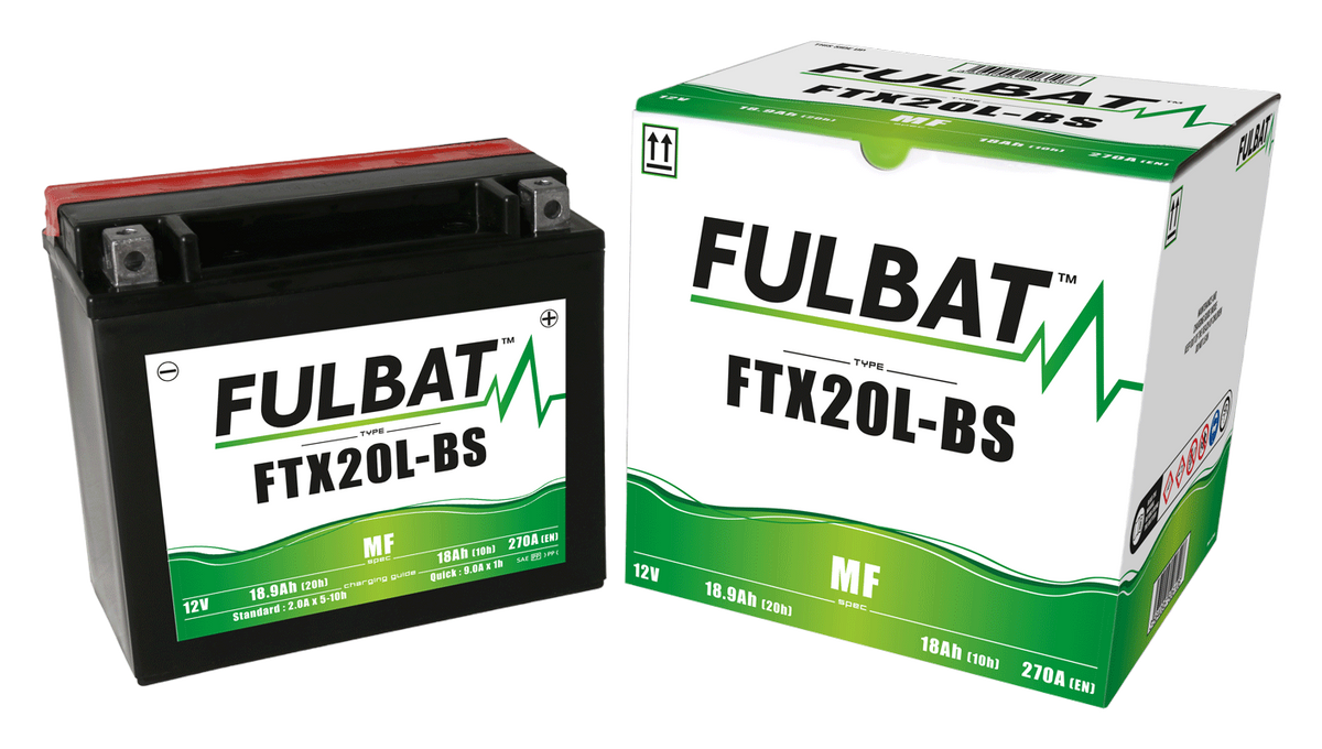 Akumulator FULBAT FUL MF - FTX20L-BS / YTX20L-BS (suchy, bezobsługowy, kwas w zestawie)