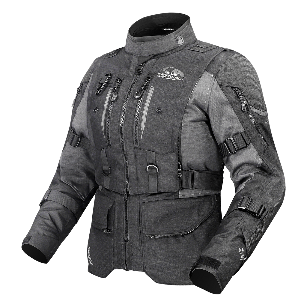 KURTKA LS2 BREAKOUT LADY BLACK SMOKE