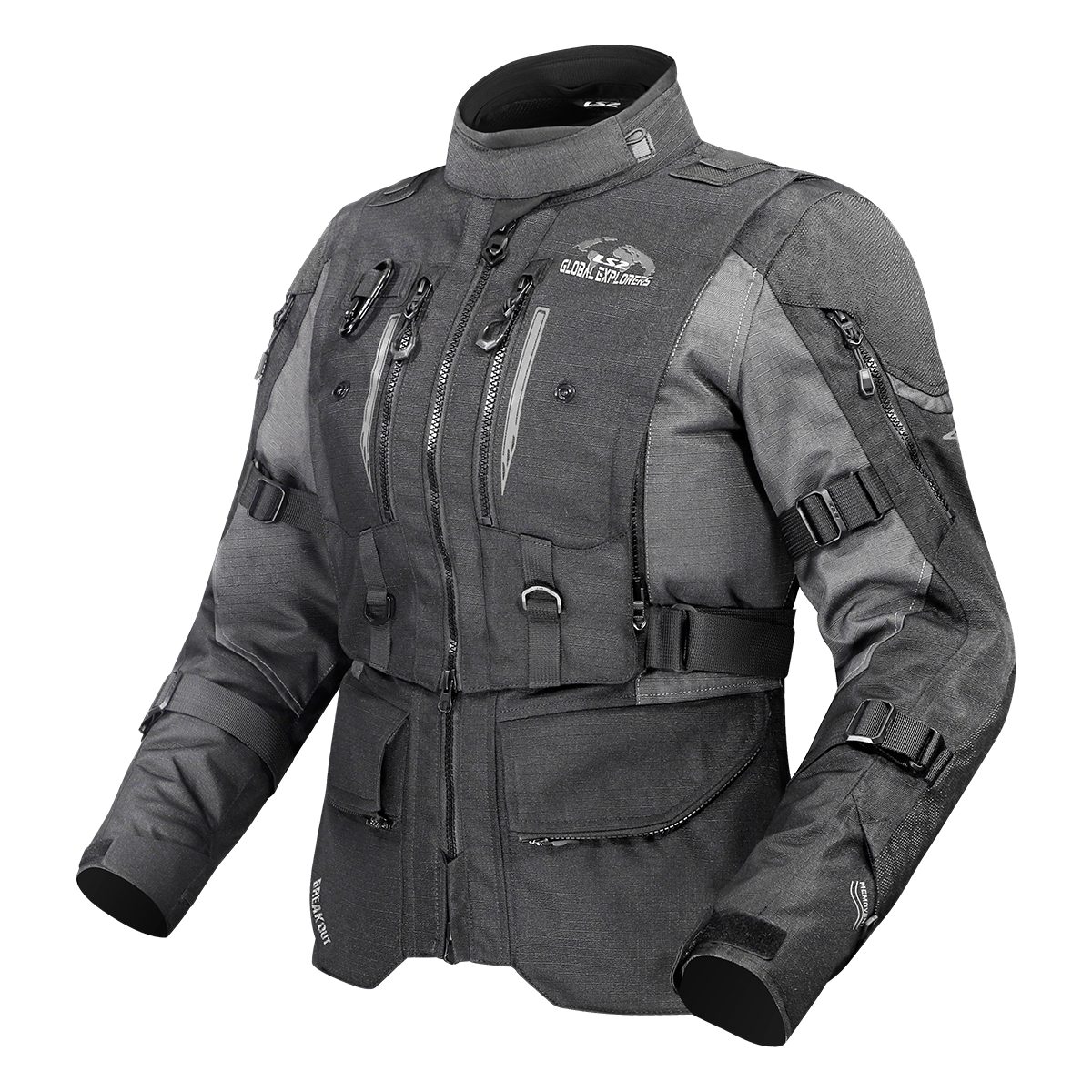 KURTKA LS2 BREAKOUT LADY BLACK SMOKE