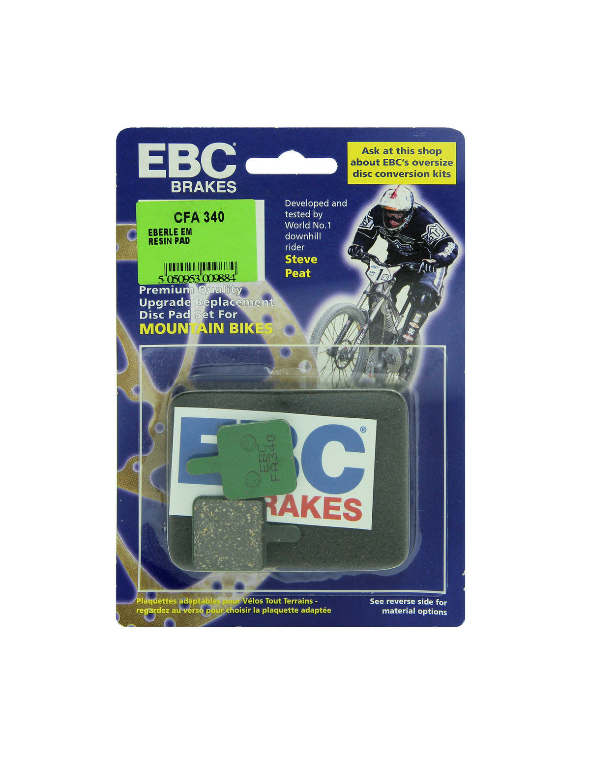 CFA340 - Klocki hamulcowe rowerowe (organiczne) EBC Brakes