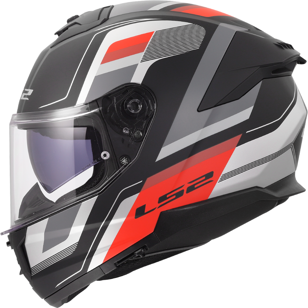 KASK LS2 FF808 STREAM II VINTAGE BL.GREY RED