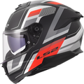 KASK LS2 FF808 STREAM II VINTAGE BL.GREY RED