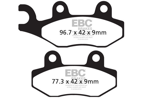 EBC Brakes Klocki hamulcowe EBC SFA228HH skuterowe (kpl. na 1 tarcze)