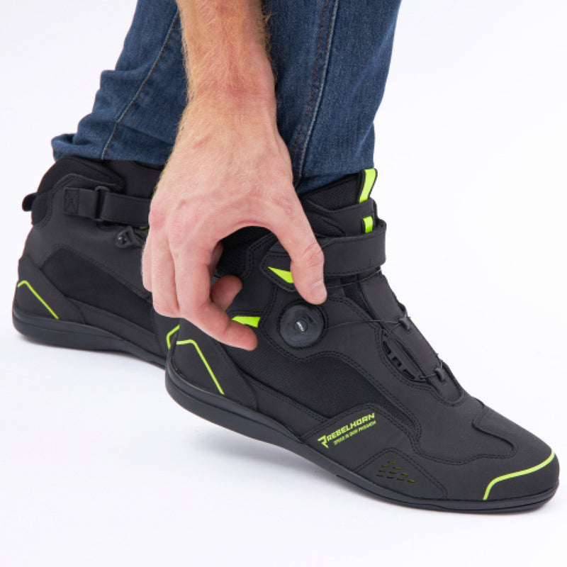 BUTY MOTOCYKLOWE REBELHORN SPARK 2 BLACK FLUO YELLOW