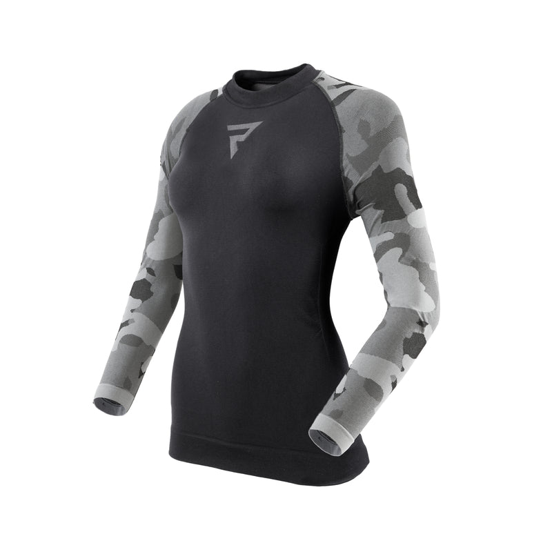 KOSZULKA TERMOAKTYWNA Z DŁUGIM RĘKAWEM DAMSKA REBELHORN FREEZE 2 CAMO WL