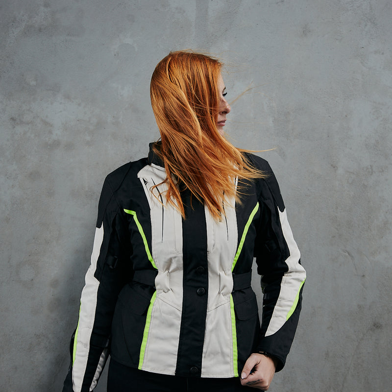 KURTKA MOTOCYKLOWA TEKSTYLNA DAMSKA OZONE SAHARA BLACK WXS