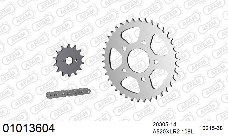 Zestaw napędowy AFAM do HONDA CRM 125 R S,T,V,W,X