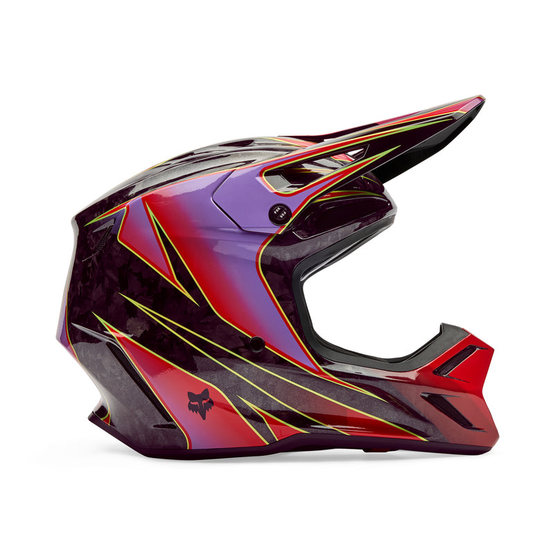 KASK MOTOCYKLOWY FOX V3 RS CANVAS RED