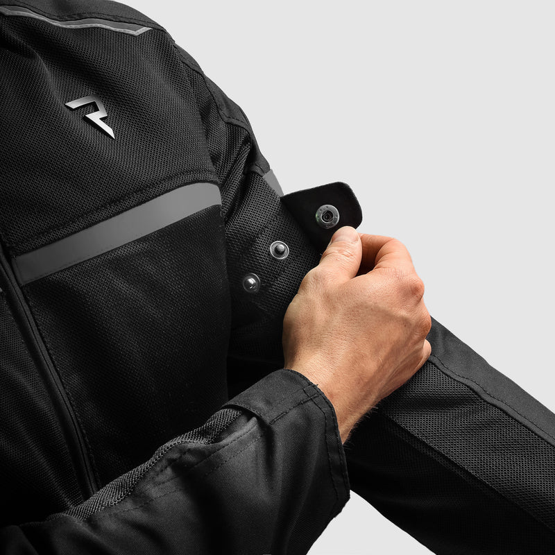 KURTKA MOTOCYKLOWA TEKSTYLNA REBELHORN ECHO BLACK – zdjęcie 7