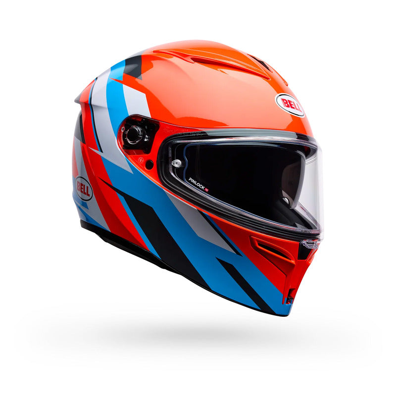 KASK MOTOCYKLOWY BELL LITHIUM NOVA ORANGE BLUE
